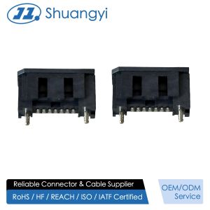 High-reliability SATA 7-pin PCB connector, 1.27 mm pitch power/signal connector