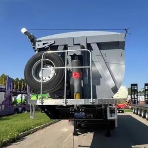 35 Cubic Meter U Shape 60 Tons Hydraulic Rear Unloading Heavy Duty Dump Truck