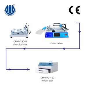 LED Making Pcb Etching Machine Pick N Place Smt Feeder Chmt48va Desktop