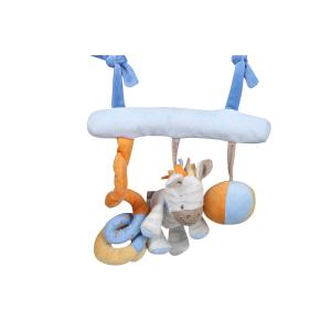 Vision Developing Newborn Plush Toys Embroidery Logo Hanging Design