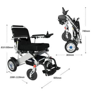 China 4h Charging Anodizing Aluminum Frame Collapsible Power Wheelchair on sale