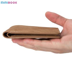 Custom Logo Short Card Holder Purse Two Fold PU Leather Wallet for Multicard
