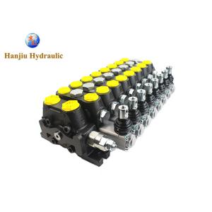 China Hydraulic Modular Control DCV-100 L/MIN 8 Lever With Spring Return Type For Combine Harvester on sale