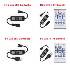 Mini USB 5V LED Strip Controller , Pixel LED Light Controller Bluetooth With RF