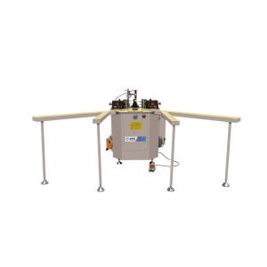 China Semi Automatic Aluminum Profile Corner Crimping Machine on sale