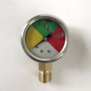 Glycerin 2 Inch Bottom Mount Pressure Gauge Block Dial Manometer 40mm