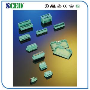 2P - 24P Plug In Female Terminal Block 3.81mm 300V 8A For Male Female Connectors