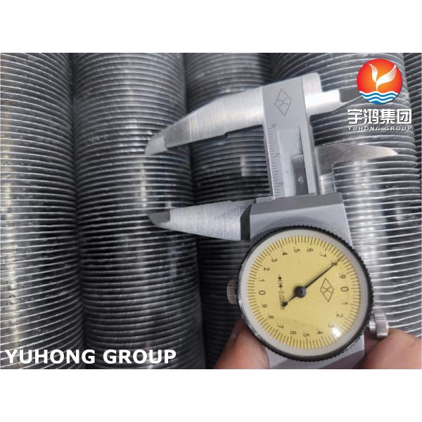 Incoloy 825 Extruded Finned Tube , Fin Material AL 1060 , for Heat Transfer