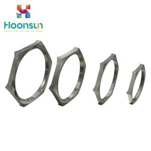 Metallic Color Cable Gland Accessories EMC Locknut With Electrical Fittings