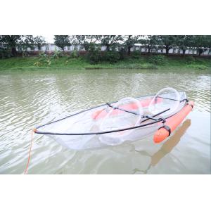 China Transparent Polycarbonate plastic Transparent plastic kayak for two person on sale