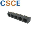 8P8C Unshielded 1×5 Multiple-Port RJ45 Connector For Ethernet Switch