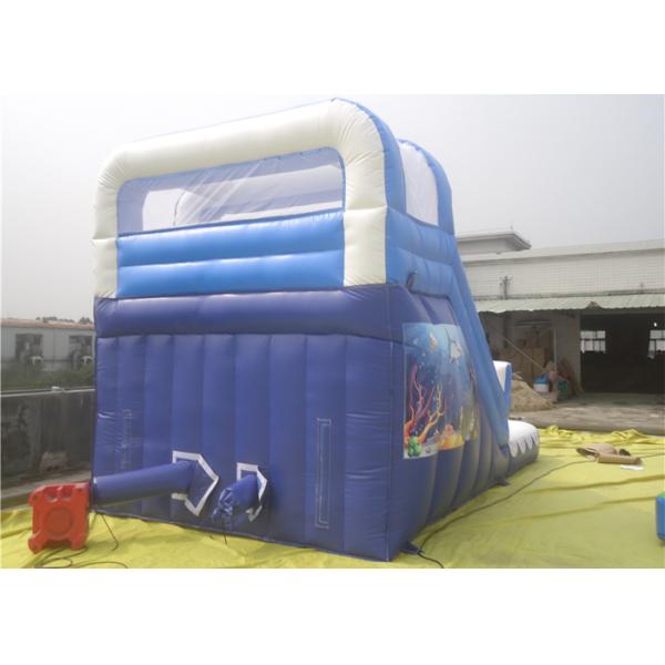 Three lines Inflatable Water Slide With Pool For Kids / Adults Inflatable Slide Park