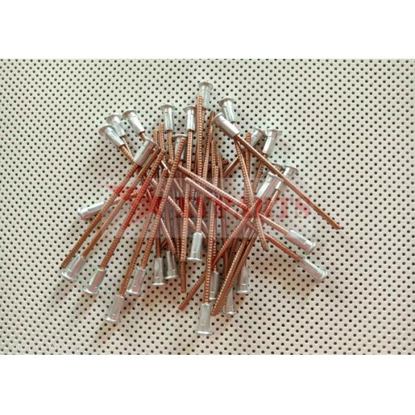Copper Plated Capacitor Discharge Insulation Weld Bimetallic Pins For Fixing Ship Board