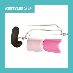 China Stainless Steel Leg Support Black Metal Obstetric Operating Table on sale