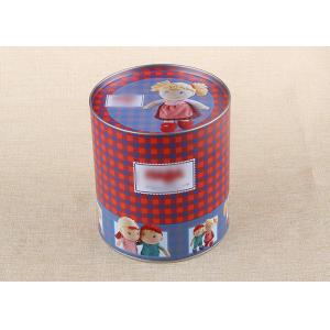 Custom Print Toy Gift Cardboard Paper Composite Can Packaging With Iron Lid