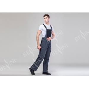 Dark Gray Heavy Duty Work Suit Work Wear Jackets And Pants With Zipper Closure