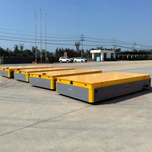 Heavy Duty 15 Tons Steel Plate Battery Powered Remote Controlled Transfer Cart