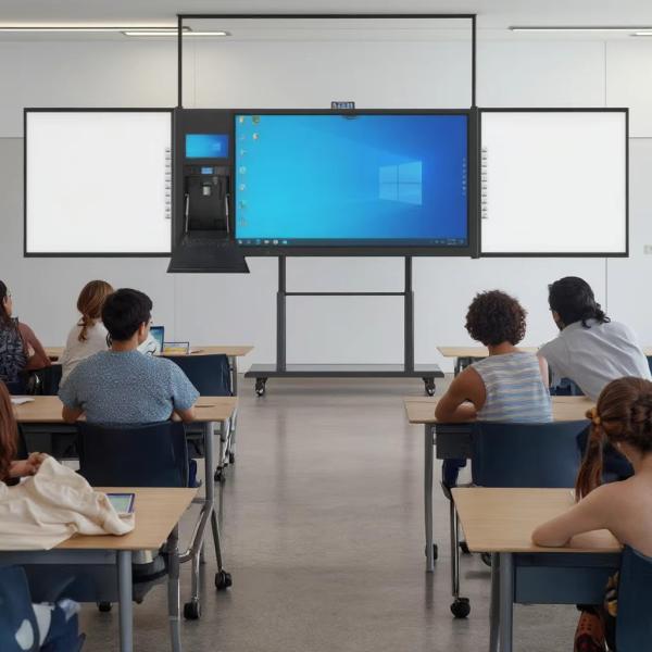 Quality iboard factory direct  75inch Lockable Recoardable Interconnected Blackboard Smart Whiteboard Interactive Flat Panel Display All In One With Stand Support Marker Pen Chalk Writing education solution wholesale