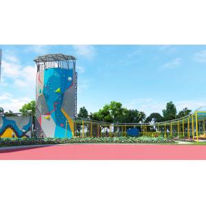 Customized Reinforced Fiber Glass Outdoor Climbing Wall With ISO9001 Certificati