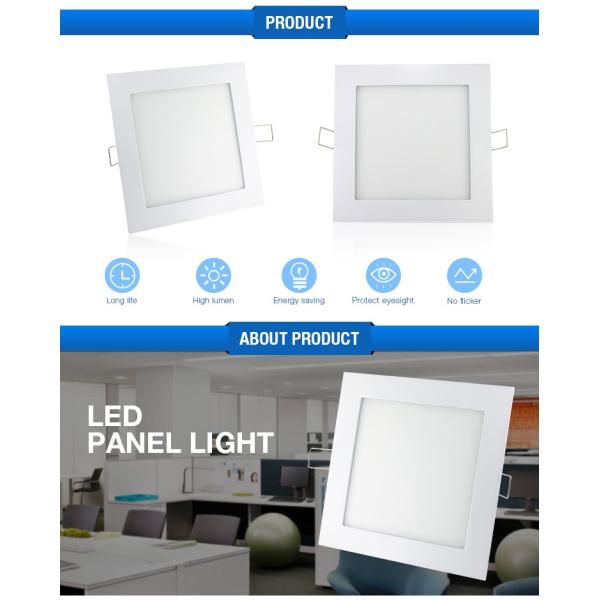 High Brightness Slim 12W Small Square Led Panel Light LED Down Light