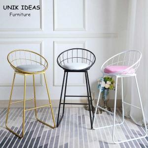 Nordic Cafe Bar Stools Height For 36 Inch Counter Velvet Tall Gold Metal