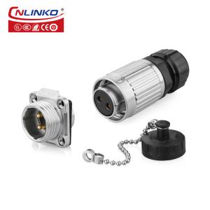 IP68 Waterproof Plug and Socket With 2 Pin More Than 12 Volt Cable Connectors