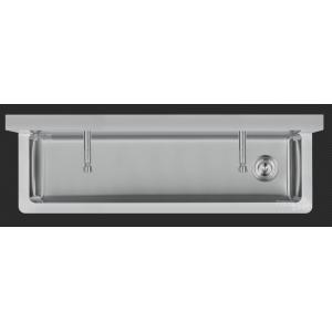 Factory Wall Mounted Hung Single Wash Trough Basin Utility Stainless Steel 304