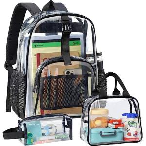 Clear Backpack Heavy Duty - Large Clear Backpacks For School PVC Transparent