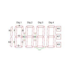7 Segment Epaper Display 4 Digits For Audio Equipment