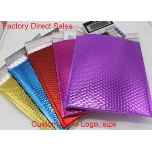 Shock Proof Metallic Bubble Mailers Envelope 2 Sealing Sides Customized 4x6