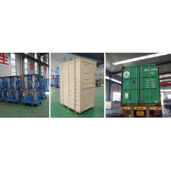 High End 14m Battery Moving and Lifting Four Mast Hydraulic Aluminum Lift Table