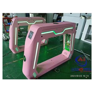 Acrylic Barrier Lane Speed Gate Turnstiles Led Lighting Solid Cabinet