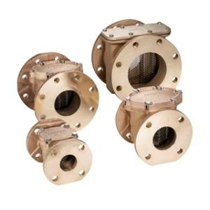 Straight Basket Type Brass Water Meter Strainer With Cast Iron Top Plate