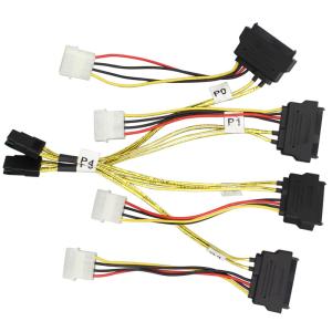 Industrial Wire Harness Motherboard Hard Disk Data Micro Sata Power Cable