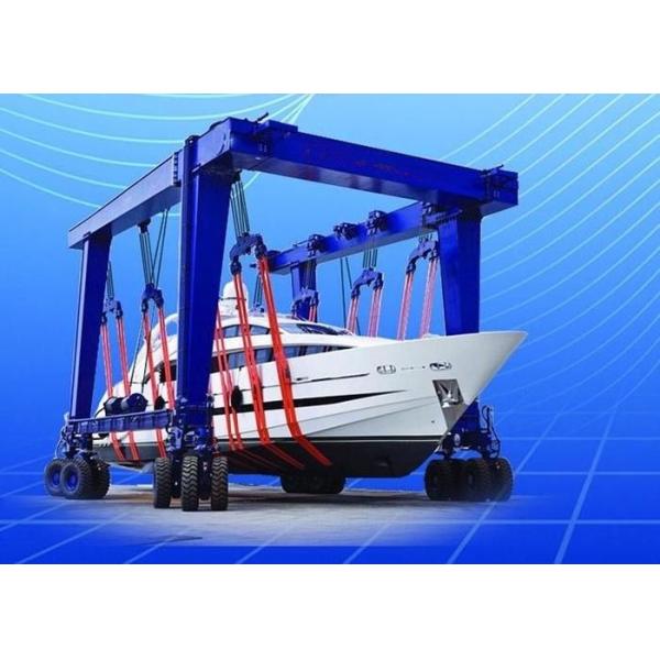 Double Trolley Girder Mobile Gantry Crane , Port Lifting Equipment Easy