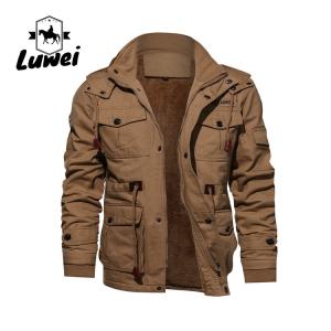 Cheap Winter Casual Coats Men Slim Thick Pilot Utility Male Jaket Windbreaker Hombre Cotton Plus Size Jackets for sale