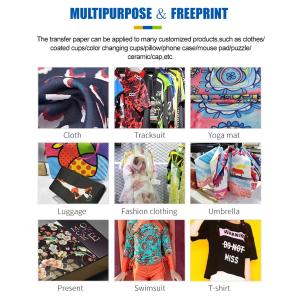 A4 Size Sublimation Paper For Garment White 100gsm Transfer Paper In Roll For