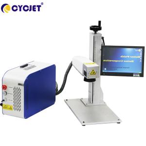 Desktop Coding And Marking Machine LF20 Fiber Laser Printer For Iron Engraving
