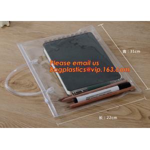 China Simple clear Plastic PVC A4 file bag with zipper, pvc k file bag, Custom PP A4 File Bag Document Bag Plastic Zippe on sale