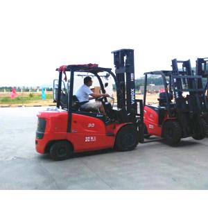 Durable 3 Ton Forklift , 3 Stage Fork Lift Trucks Stainless Steel Boarding