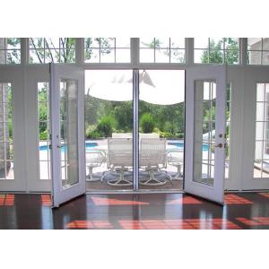 Tempered Insulated Powder Coated Aluminium Door Hinge Adjustment With Glass