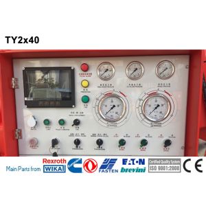 Stringing Equipment TY2x40-1800 Hydraulic Wire Cable Tension Machine