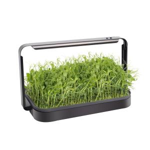 6400k Tabletop Grow Lights Microgreen Indoor Alloy Black 16W Smart