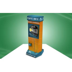 Golf Pole POP Cardboard Display Stands With Eye - catching Design