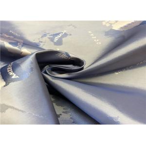 World Map Pattern Anti Static Lining Fabric , Jacquard Garment / Bag Lining