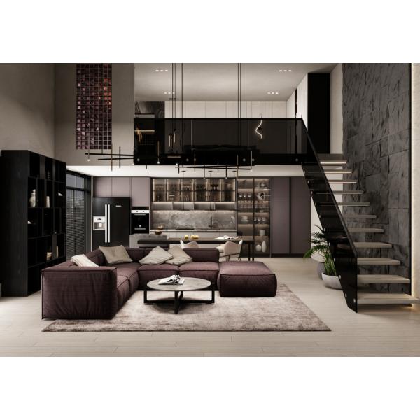 Sleek Modern One-stop Kitchen Solution Kitchen Cabinet Units With Kitchen