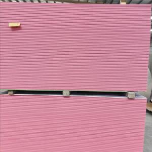 Paperbacked Pink Fire Resistant Plasterboard For Ceiling System