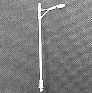 model metal lamppost, single head lamp,architectural model lamp,model material