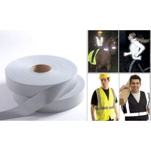 Grey Silver Green Reflective Elastic Tape For Clothing Vests Sewable Hi Vis