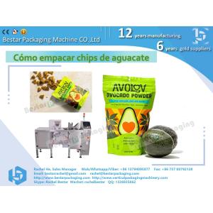 Avocado crisp zipper bag packaging machine
